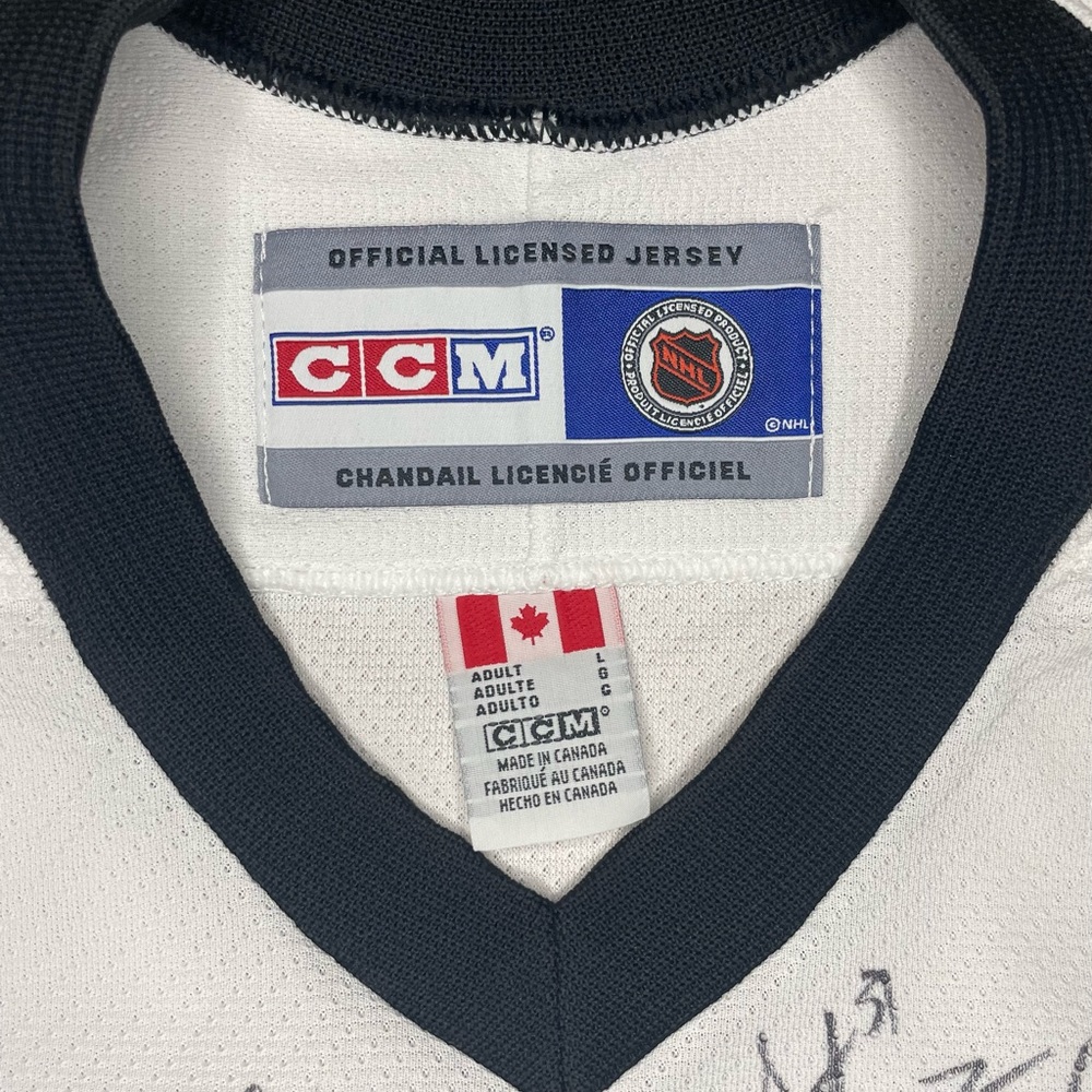 CCM Authentic Pittsburgh Penguins NHL Hockey Jersey White Large Autographed - Picture 4 of 11